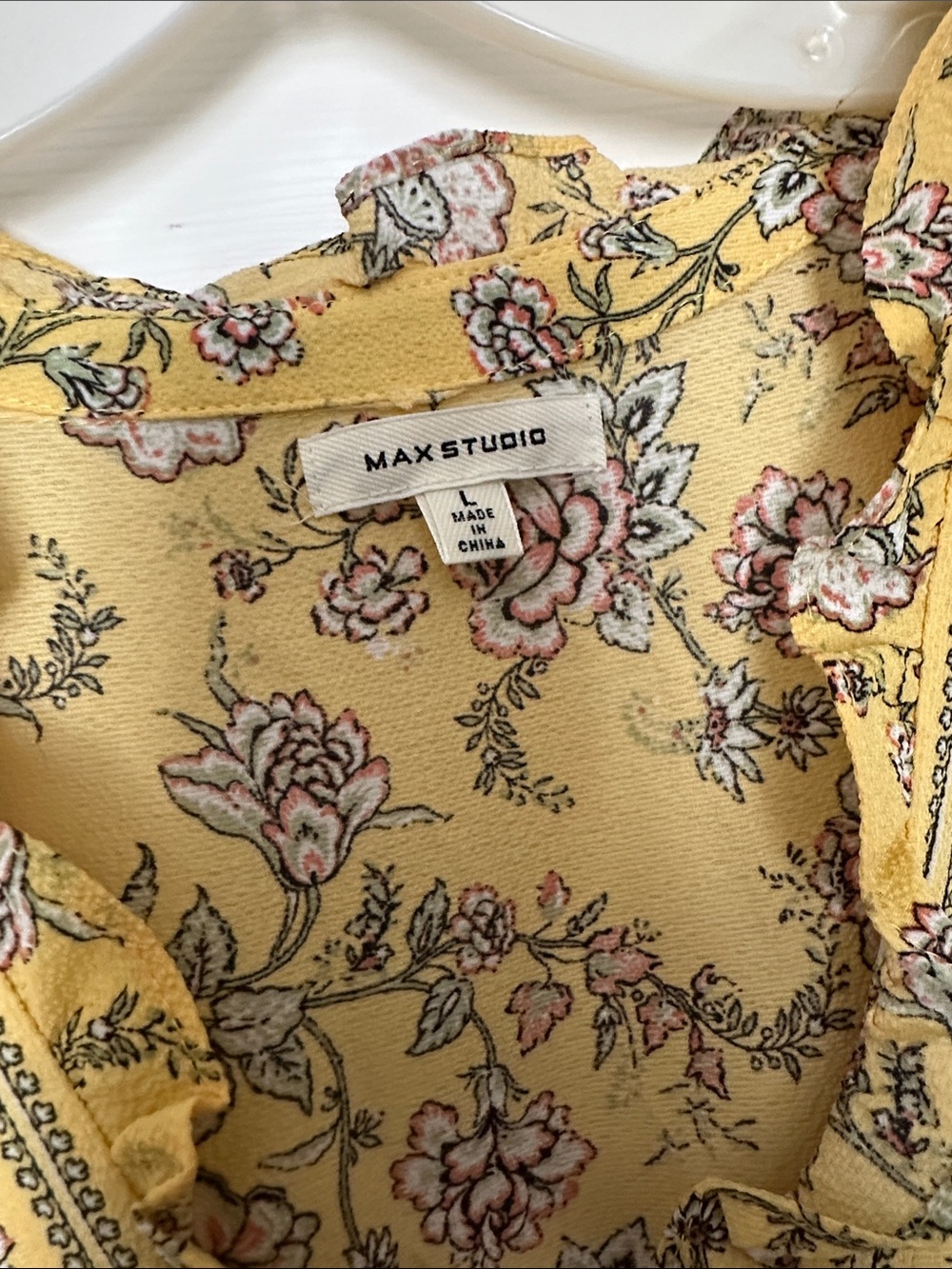 Max Studio Yellow Floral Tiered Maxi Dress - Picture 2 of 5